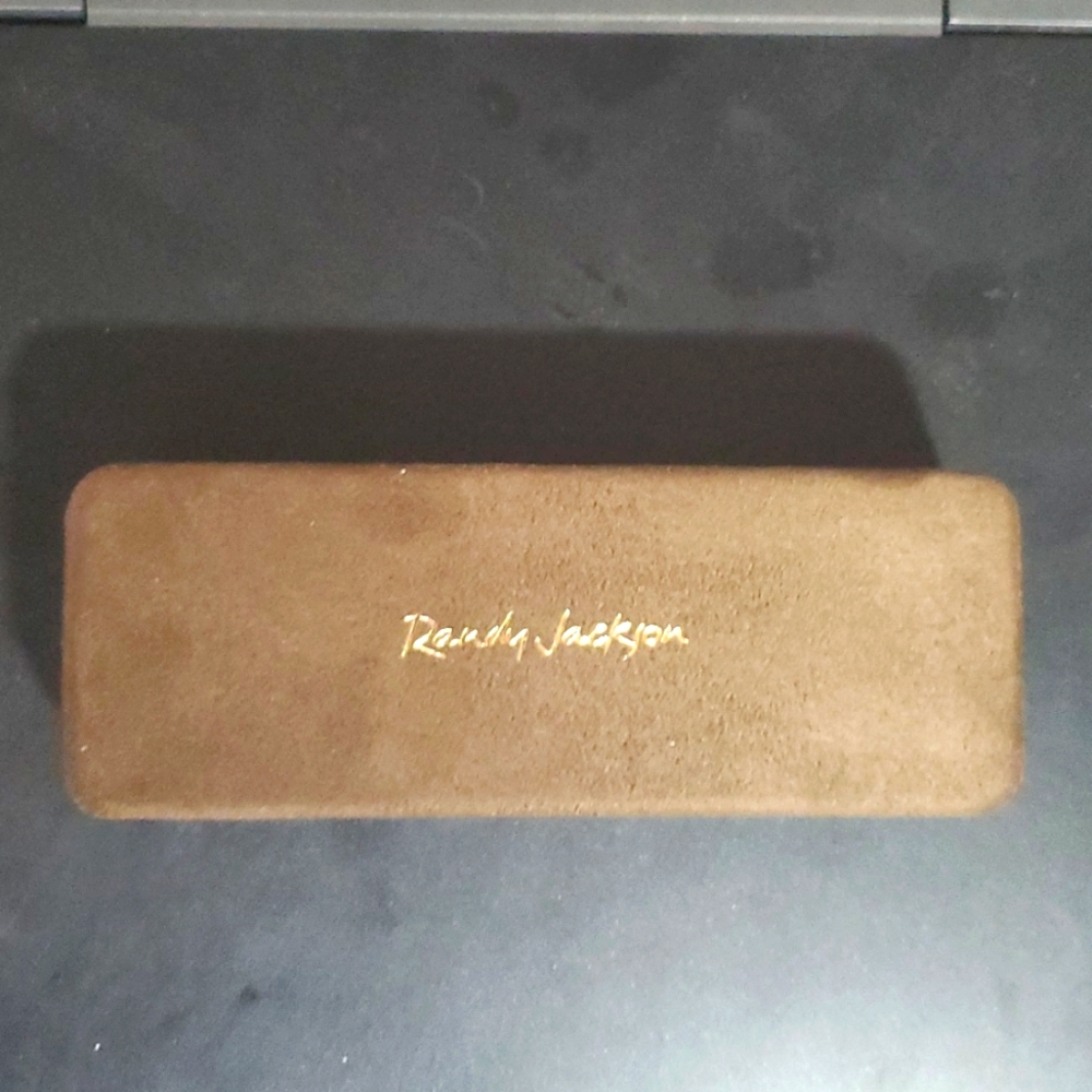 Randy Jackson Eyeglasses Case New, Brown and Black